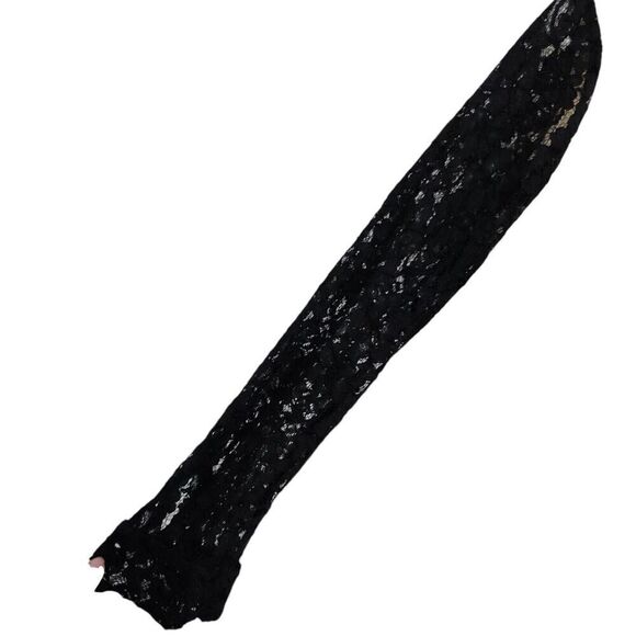 Diane Von Furstenberg Blouse 6 Cream‎ Louisa Black Lace Sleeve Silk DVF Top - Picture 5 of 11